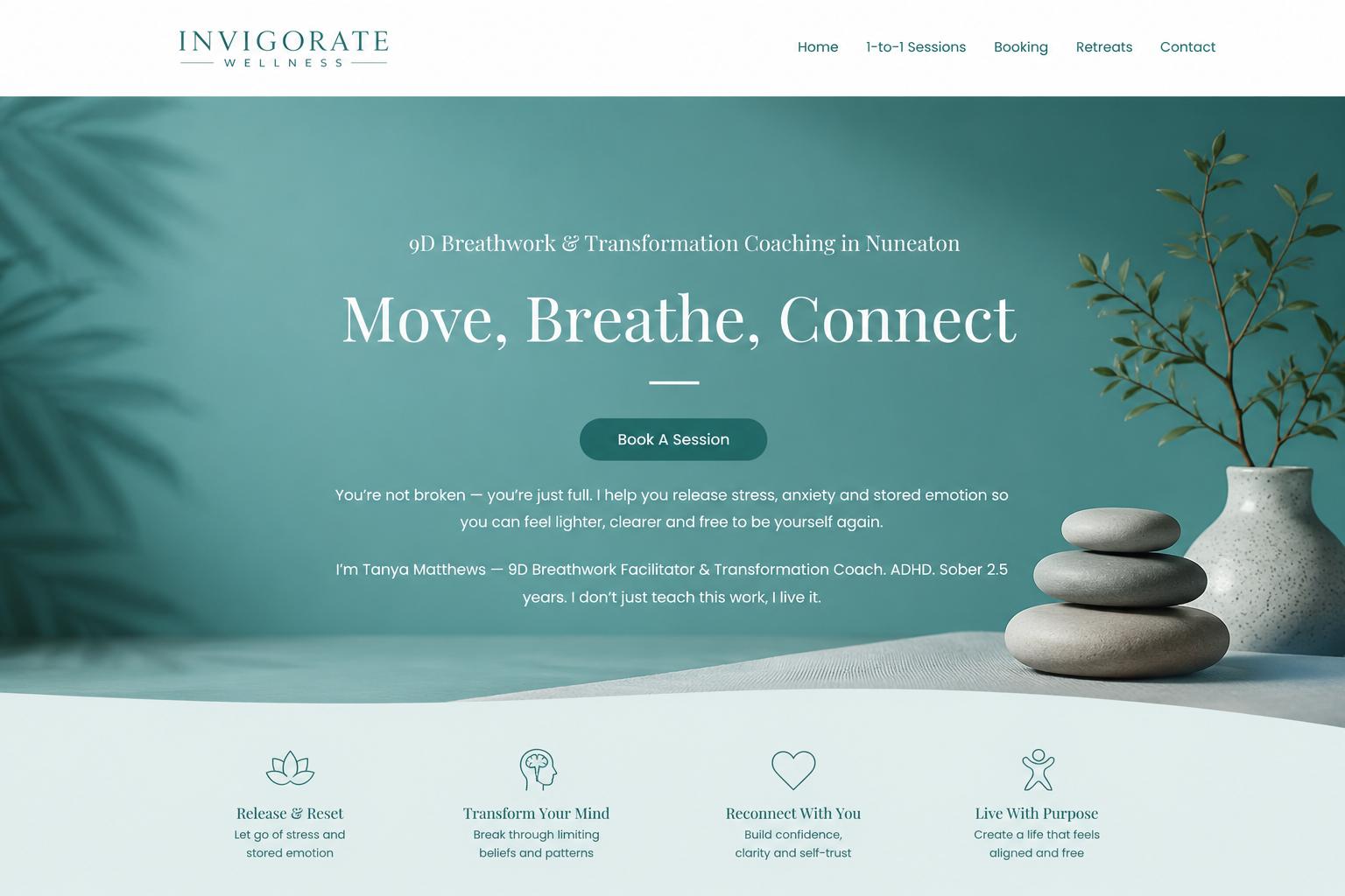 Invigorate Home Page